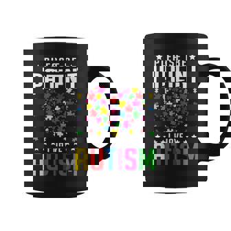 Please Be Patient I Have Autism Autistic Child Kids Toddler Graphic Print Coffee Mug - Monsterry