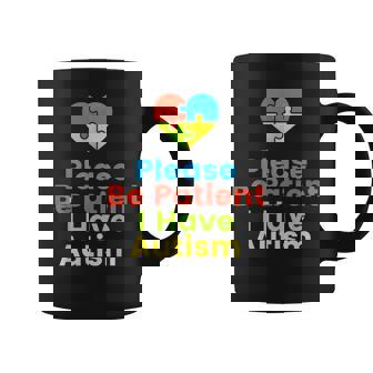 Please Be Patient I Have Autism Shirt Autism Puzzle Graphic Print Coffee Mug - Monsterry