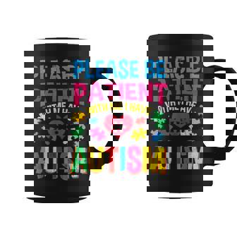 Please Be Patient With Me I Have Autism Vintage Graphic Print Coffee Mug - Monsterry