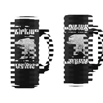 Polar Plunge Bear Winter New Year Event Team Frosty Bitches Graphic Print Coffee Mug - Monsterry