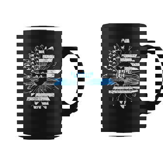 Police Mom Flower Mom Of A Police Officer Mother Coffee Mug | Mazezy