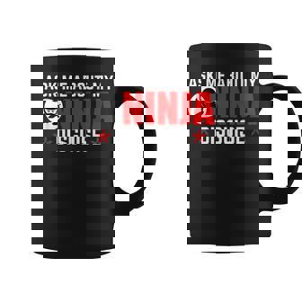 Preguntarme Sobre Mi Ninja Disguise Para Un Fan De Ninja Taza de café - Regaloses
