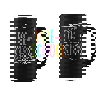 Preschool Vibes Back To School Hello Pre-K Teacher Kids Graphic Print Coffee Mug - Monsterry