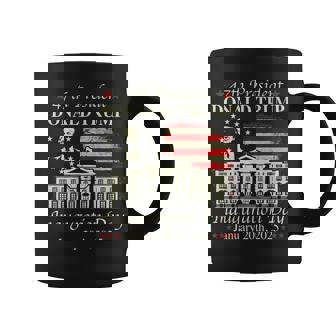 President Donald Trump Inauguration Day 2025 Us Flag On Back Coffee Mug - Thegiftio