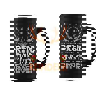 Pretend I'm a Reindeer Family Christmas Costume Graphic Print Coffee Mug - Monsterry