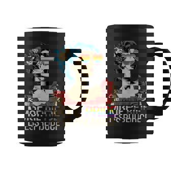 More Pride Less Prejudice Pride Month Lgbtq Coffee Mug - Monsterry