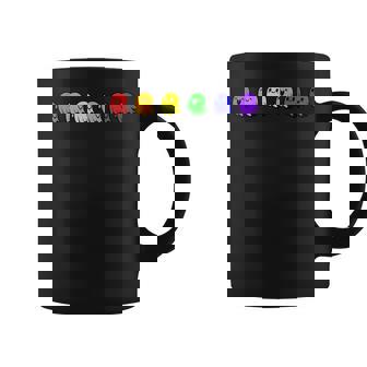 Pride Rainbow Ghost Graphic Graphic Print Coffee Mug - Monsterry