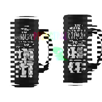 This Principal Is Dynamite Teacher Dinosaur Pun T-Rex Graphic Print Coffee Mug - Monsterry