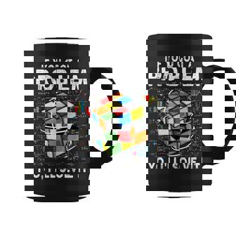 If You Got A Problem Yo I'Ll Solve It Speed Cubing Graphic Print Coffee Mug - Monsterry