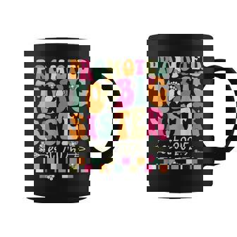 Promocionado A Big Sister 2025 Pronto To Be Big Sis Groovy Taza de café - Regaloses
