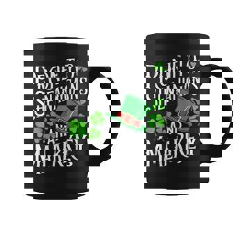 Prone To Shenanigans And & Malarkey St Patrick's Day Green Coffee Mug - Seseable