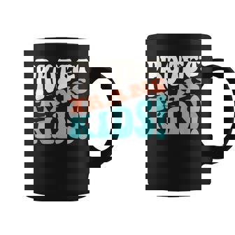 Protect Trans Kids Humor Slogan Protect Transgender Kids Graphic Print Coffee Mug - Monsterry