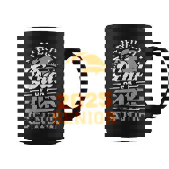 Proud Dad Of A 2025 Senior Graduate Grad 2025 Basketball Graphic Print Coffee Mug - Monsterry