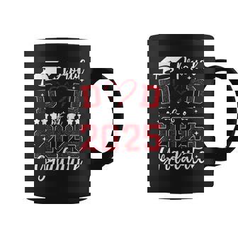Proud Dad Of 2025 Senior Graduate Matching Family Graduation Graphic Print Coffee Mug - Monsterry