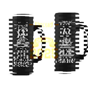 Proud DAD Of Two 2025 Graduates Twin Family Match Graphic Print Coffee Mug - Monsterry