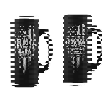 Proud Grandma Red Friday American Flag Heart Military Family Premium Graphic Print Coffee Mug - Monsterry