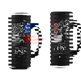 Proud Great Dane Dad American Flag Patriotic Giant Dog Graphic Print Coffee Mug - Monsterry