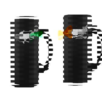 Proud Irish Flag Fish Catfish Fishing Ireland Flag Fisherman Graphic Print Coffee Mug - Monsterry