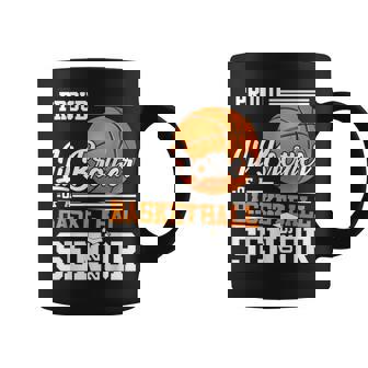 Proud Lil Brother Of A 2025 Senior Graduate Basketball Coffee Mug | Seseable UK