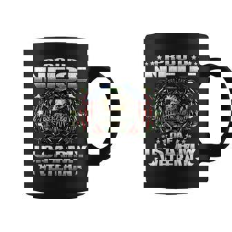 Proud Niece Of A US Army Veteran Military Vet's Family Graphic Print Coffee Mug - Monsterry