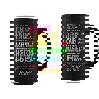 Proud Retired Teacher 2025 Teacher Retirement 2025 Women Coffee Mug | Seseable CA