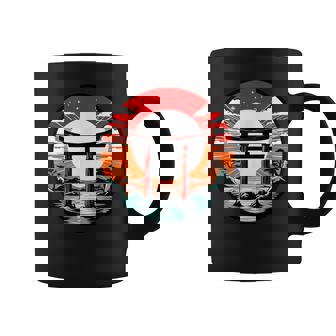 Puerta Japonesa Torii Con Sol Naciente Taza de café - Regaloses