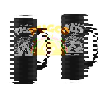 Pugco Taco Shell Pug For Mexican Food Enchilada Lovers Graphic Print Coffee Mug - Monsterry