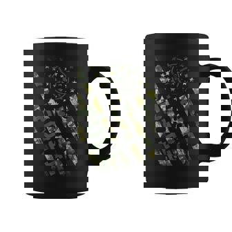 Pull Shotgun Skeet Trap Clay Pigeon Shooting Camo Usa Flag Graphic Print Coffee Mug - Monsterry