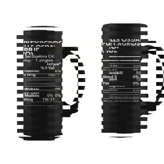 Pulleys Crossroads Virginia Proud Nutrition Facts Graphic Print Coffee Mug - Monsterry