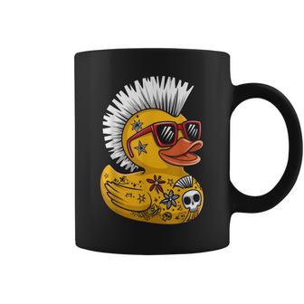 Punk Duck Rubber Duck Punk Rocker Duckling Costume Tassen - Geschenkecke