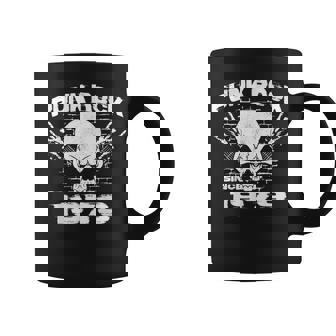 Punk Rock Since 1979 Skull Rock Hands 45Th Birthday Taza de café - Regaloses