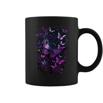 Purple Butterfly Blue Butterflies Garden & Nature Tassen - Geschenkecke