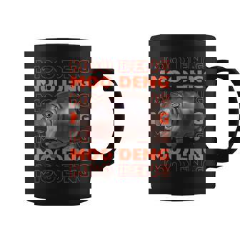 Pygmy Bouncy Pig In Thai Men Women Costume Moo Deng Graphic Print Coffee Mug - Monsterry