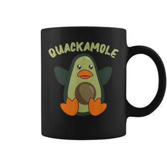 Quackamole Aguacate Dulce Pato Pun Aguacates Taza de café - Regaloses