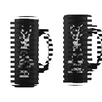 Rabbit Art Polygon Animal Abstract Motif Graphic Hare Graphic Print Coffee Mug - Monsterry