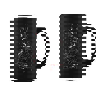 Rabbit Drawing Abstract Animal Art Geometric Graphic Hare Graphic Print Coffee Mug - Monsterry