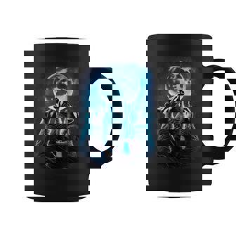 Raccon Howling At The Moon Wild Animal Racoon Lover Graphic Print Coffee Mug - Monsterry