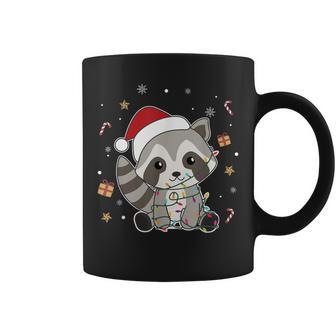 Raccoon Christmas Animals Fairy Lights Raccoon Tassen - Geschenkecke