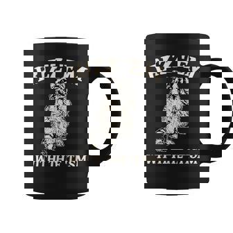 Raccoon Rizz Em With The Tism Meme Racoon Feral Graphic Print Coffee Mug - Monsterry