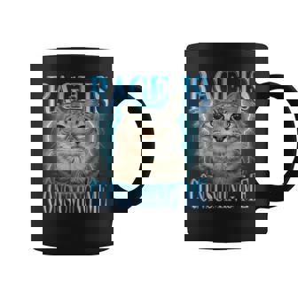 Rage Is Consuming Me Silly Staring Cat Meme Coffee Mug - Monsterry