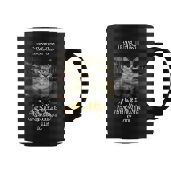 Rage Is Consuming Me Silly Staring Cat Meme Coffee Mug - Monsterry
