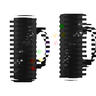 Rainbow Paw Prints Gay Pride Pet Dog Cat Owner Lover Graphic Print Coffee Mug - Monsterry