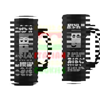 Raised On Italian Rainbow Cookie Tank Top Graphic Print Coffee Mug - Monsterry