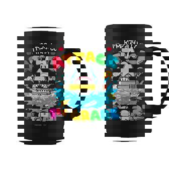 Ready To Attack 1st Grade Shark Back To School Sea Animal Graphic Print Coffee Mug - Monsterry