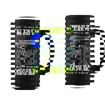 Im Ready To Rock Hanukkah Guitar Music Instrument Musician Tank Top Graphic Print Coffee Mug - Monsterry