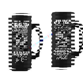 Real Men Do Crossword Puzzles In Pen Graphic Print Coffee Mug - Monsterry