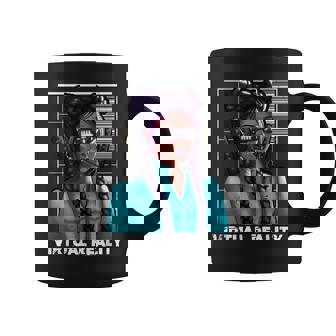 Realidadirtual Japonés Samurai Katana Chica Gamer Gaming Taza de café - Regaloses
