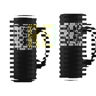 Recycle Reuse Renew Rethink Earth Day Environmental Activism Graphic Print Coffee Mug - Monsterry