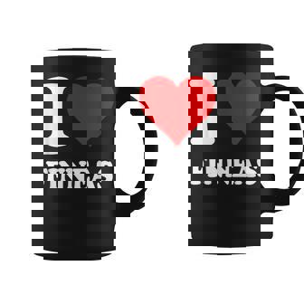 Red Heart I Love Finneas Graphic Print Coffee Mug - Monsterry