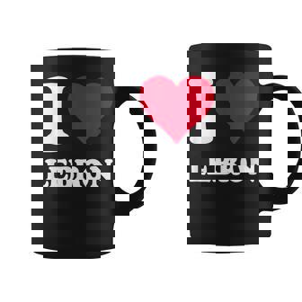 Red Heart I Love Lebron Coffee Mug - Monsterry